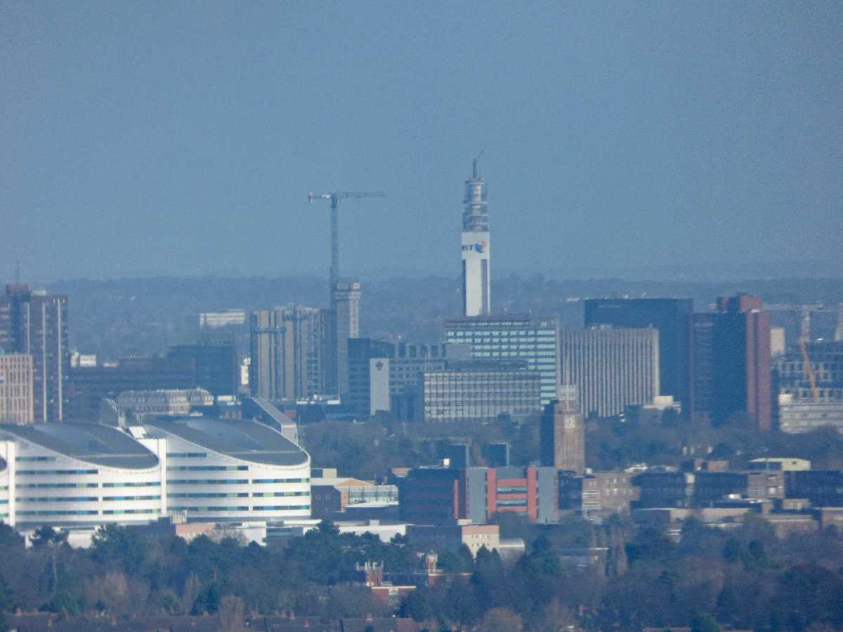 BT Tower from the Lickey Hills